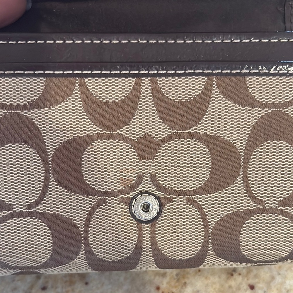 Coach Brown and Tan Wallet - Picture 8 of 8